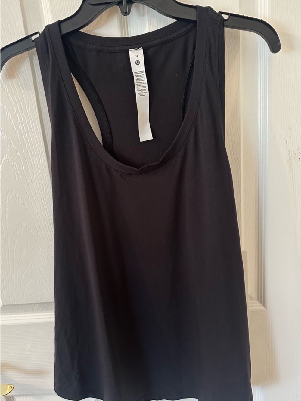 lululemon athletica Black Racerback Tank Top NWT
